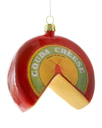 Cody Foster & Co. Gouda Cheese Wheel Ornament In Multi