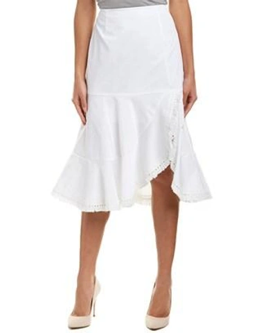 Nanette Lepore Midi Skirt In White