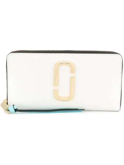 Marc Jacobs Snapshot Standard Continental Wallet In White