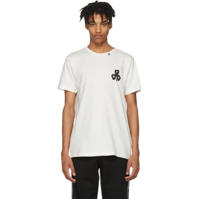 Off-white Globe Embroidered T-shirt In White