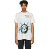 Off-white Liberty Short-sleeve Cotton Slim Tee In White