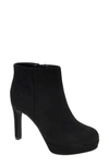 Bcbgeneration Jeanne Bootie In Black Microsuede - Fabric