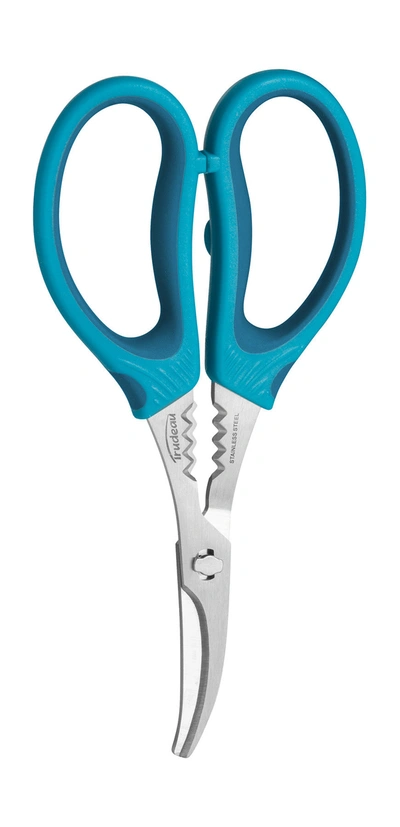 Trudeau Seafood Shears, 7.5 Inch, Tropical Blue