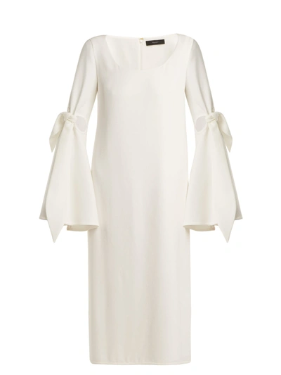 Ellery Cindy Tie Sleeve Midi Dress In Ivory