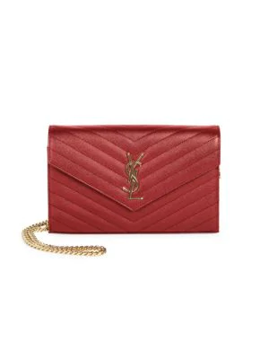 medium monogram mattelasse leather chain wallet