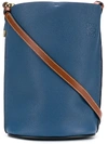 Loewe Gate Calfskin Leather Bucket Bag In Varsity Blue