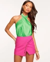 Ramy Brook Harriet Halter Tank Top In Garden Green