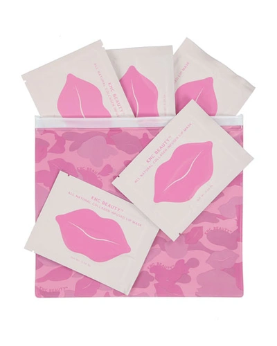 Knc Beauty Lip Mask, 5 Pack With Zippered Pouch