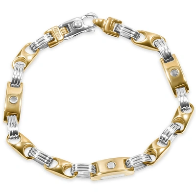 Pompeii3 Men's Link 14k Gold (40gram) Or Platinum (65gram) 7mm Bracelet 8"