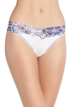 Hanky Panky Lace Waistband Original-rise Thong - 100% Exclusive In White/ Hibiscus