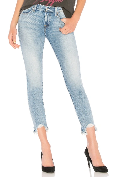 7 For All Mankind Roxanne Frayed Ankle Skinny Jeans With Long Side Hem In Light Gallery Row 3