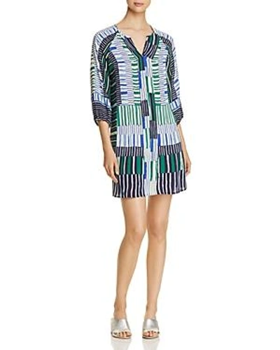 Nic And Zoe Nic+zoe Thousand Miles Printed Shift Dress In Multi
