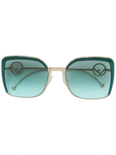Fendi F Is  Sunglasses In Green