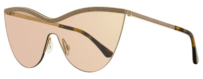 Jimmy Choo Women's Mask Sunglasses Kristen 06j2s Gold/havana 99mm