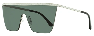 Jimmy Choo Women's Mask Sunglasses Leah 79dir Silver/black 99mm