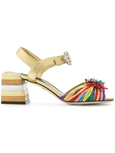 Dolce & Gabbana Keira Sandals In Multicolour