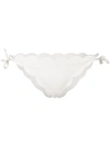 Marysia Scalloped Trim Bikini Briefs In White