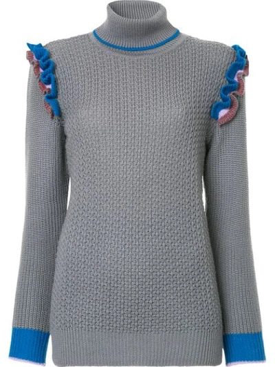 Anna October Long Sleeve Knitted Jumper - Grey