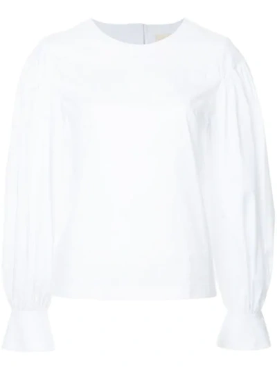 Assel Tie Up Shirt - White