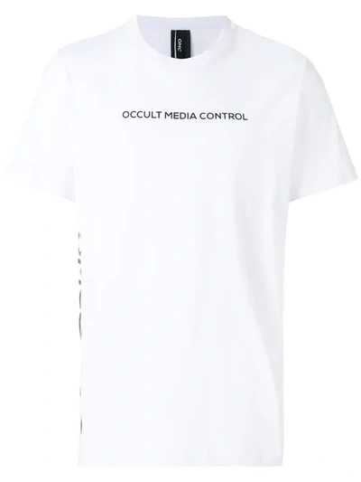 Omc Black Logo Printed Teeshirt - White