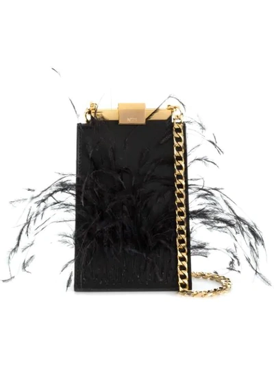 N°21 Embellished Mini Satchel Bag In Black