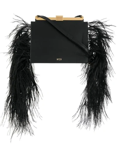 N°21 Embellished Satchel Bag In Black
