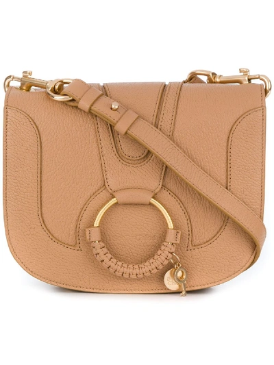 See By Chloé Saddle Crossbody Bag In Nude & Neutrals
