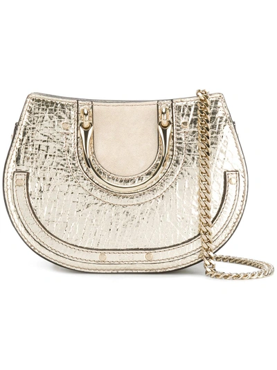 Chloé "nano" 'pixie' Schultertasche In Metallic