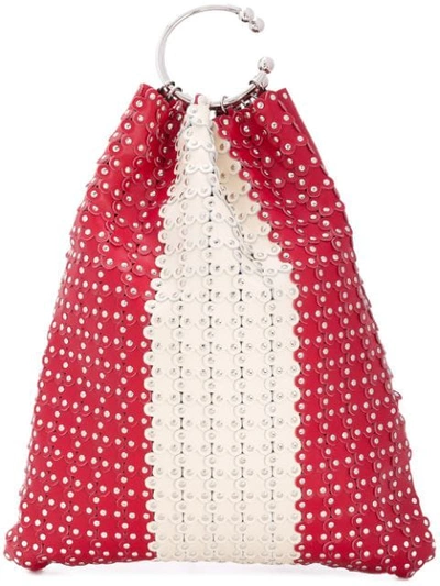 Red Valentino Red(v) Studded Bucket Tote
