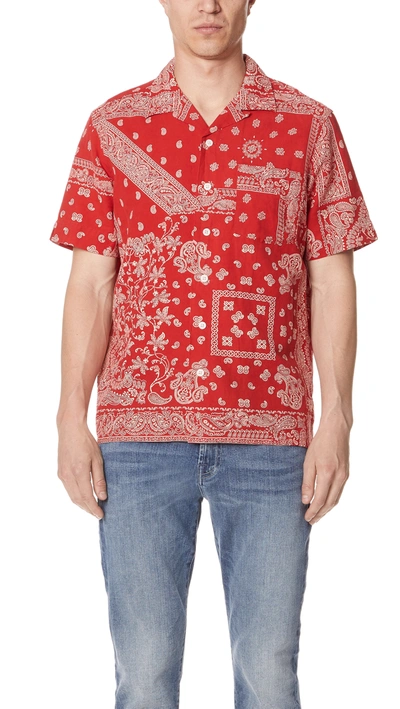 Polo Ralph Lauren Batik Bandana Short Sleeve Button-Down Shirt