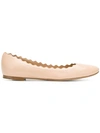 Chloé Frilled Craft Ballerina Shoes