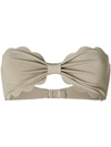 Marysia Strapless Scalloped Trim Bikini Top - Nude & Neutrals