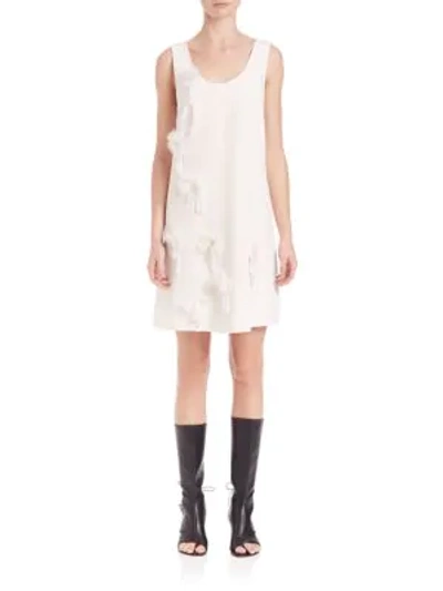 3.1 Phillip Lim / フィリップ リム Peony Trimmed Silk Dress In White