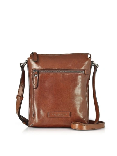 The Bridge Kallio Brown Leather Mens Crossbody Bag