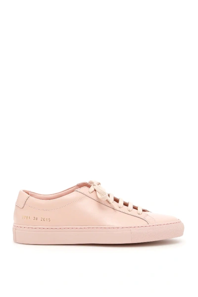 Common Projects Original Achilles Low Sneakers In Pink