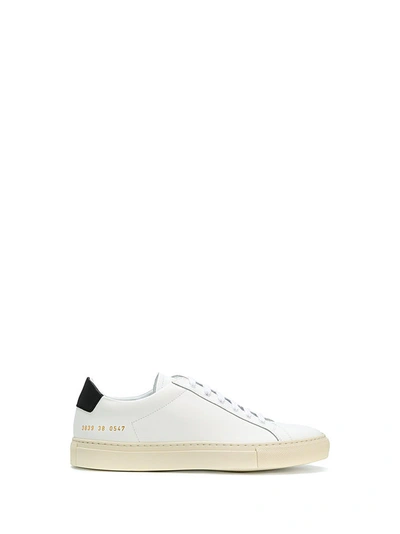 Common Projects Common Project Achilles Retro Low Sneakers In Bianco Nero