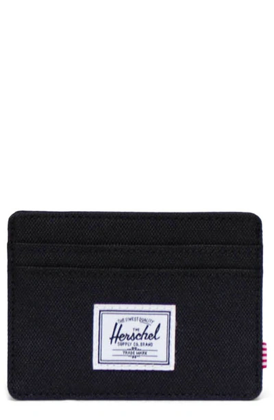 Herschel Supply Co. Charlie Rfid Card Case In Black