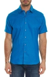 Robert Graham Diamante Classic Fit Sport Shirt In Turquoise