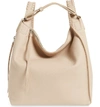 Allsaints Small Kita Convertible Leather Backpack - Beige In Natural