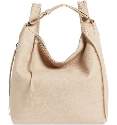 Allsaints Small Kita Convertible Leather Backpack - Beige In Natural