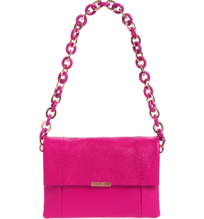 Ted Baker Ipomoea Leather Shoulder Bag - Pink In Fuchsia