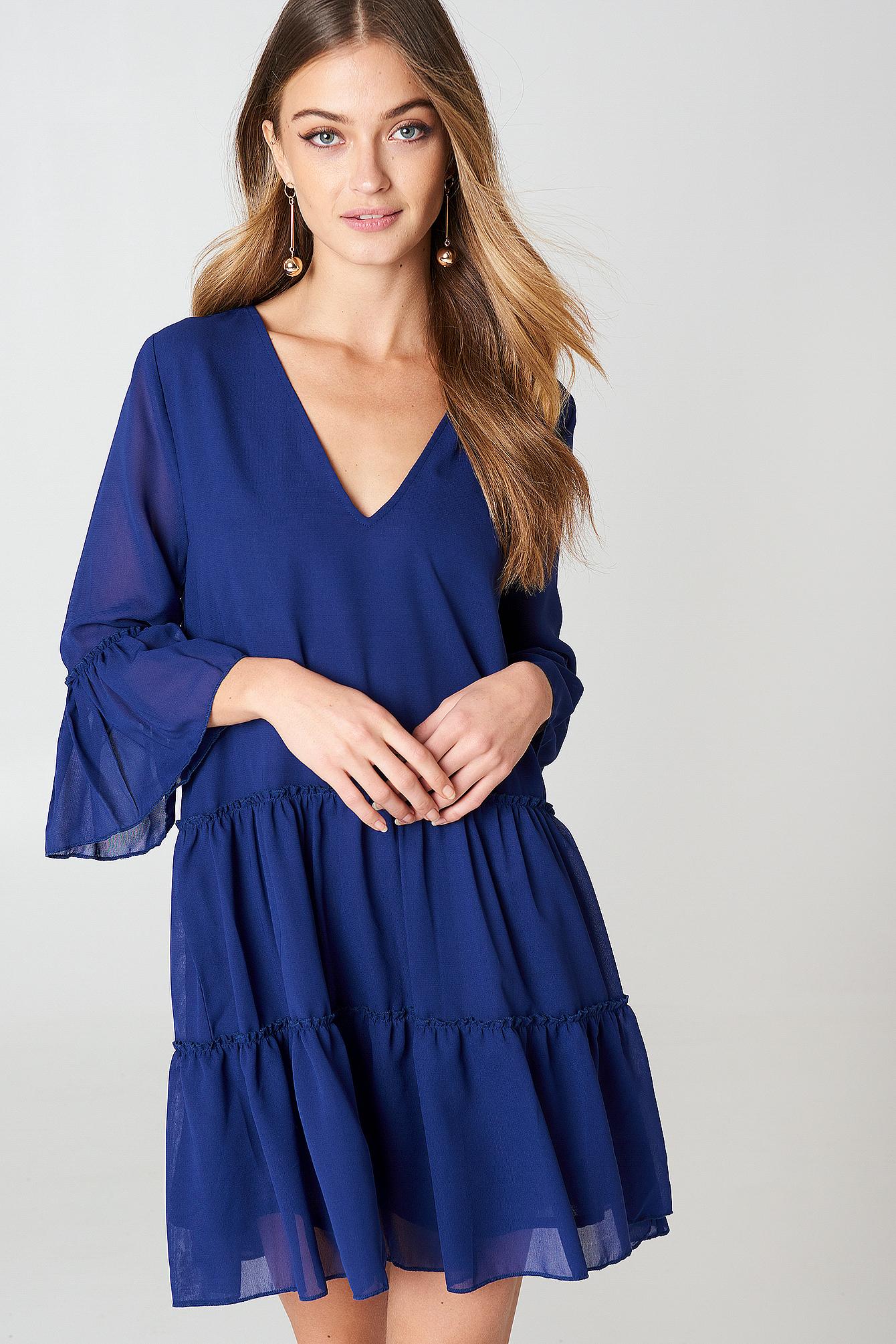 dark blue mini dress