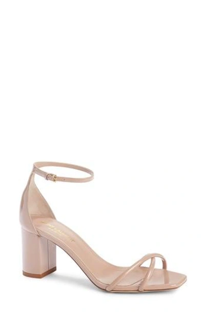 Saint Laurent Loulou Ankle Strap Sandal In Nude Rose