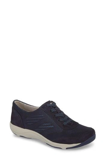 Dansko Hayes Sneaker In Navy Suede