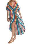 Show Me Your Mumu Get Twisted Maxi Dress In Tulum Stripe Cruise