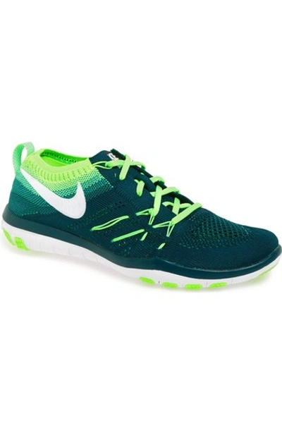 Nike 'free Tr Focus Flyknit' Training Shoe (women) In Midnight/ Green |  ModeSens