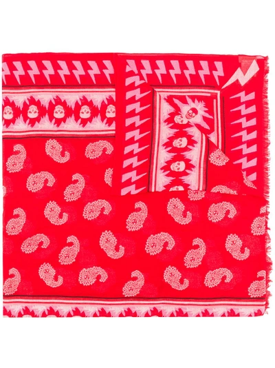 Zadig & Voltaire Zadig&voltaire Bindi Paisley Print Scarf - Red