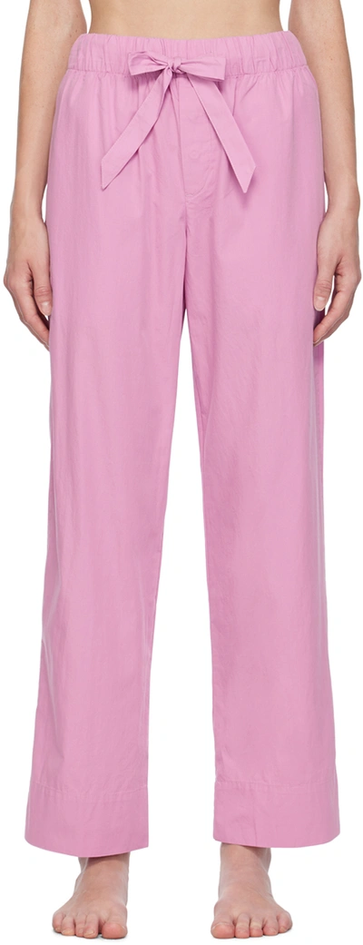 Tekla Pink Drawstring Pyjama Trousers