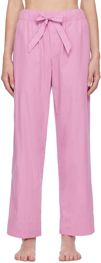 Tekla Pink Drawstring Pyjama Pants