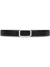 Gucci Signature Leather Belt In Black